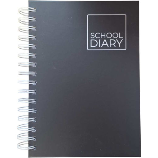 Picture of SCHOLASTIC DIARY HARD SPIRAL BLACK